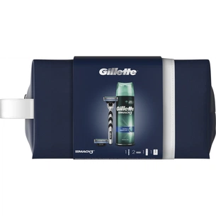 Набір косметики Gillette Mach3 Бритва c 2 зм. касетами + Гель для гоління 200 мл (7702018548859) зображення 1