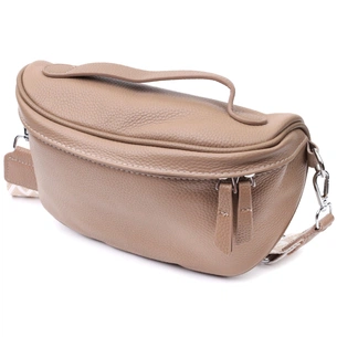 Сумка Vintage Через плече з натуральної шкіри Бежева (22657) зображення 1