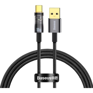 Дата кабель USB 2.0 AM to Type-C 1.0m 5A Black Baseus (CATS000201) изображение 1