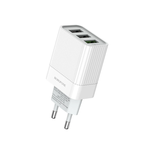 Зарядний пристрій BOROFONE BA40A Speedway White (BA40AW) - зображення 1