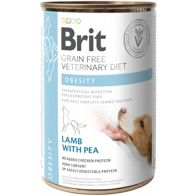 Консервы для собак Brit GF VetDiets Dog Obesity 400 г (8595602536115) - изображение 1