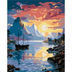 Картина по номерам Santi Корабель у гавані 40х50 (954795) зображення 1