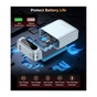 Батарея універсальна Choetech 10000mA, 22.5W, PD, QC, blue (B860-CCLBE) - зменшене зображення 7