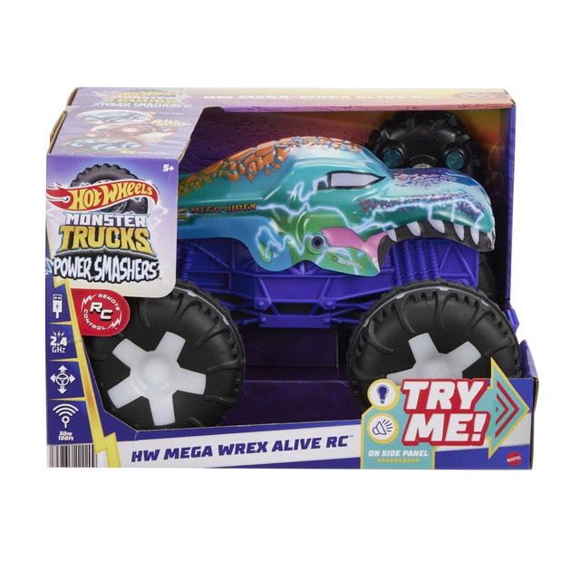 Радіокерована іграшка Hot Wheels Автомодель Monster Trucks Мега Рекс 1:15 (JBD90) - picture 3