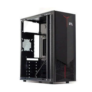 Корпус GTL Gaming "Dark Fire", Black, без БП, Mid Tower, ATX / Micro ATX / Mini ITX, 2xUSB 3.0, макс. CPU - 150 мм / VGA - 310 мм, боковая панель из акрила (GTL3201C) изображение 1