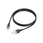 Дата кабель USB 2.0 AM to USB-C 1.0m silicone X109 Energy black HOCO (6942007636247) - зменшене зображення 4