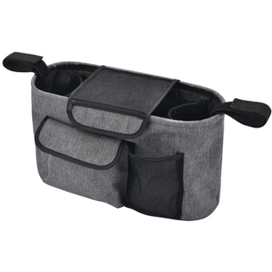 Сумка для мами Bugs Органайзер для дитячого візочка Сірий (6901319001051) зображення 1