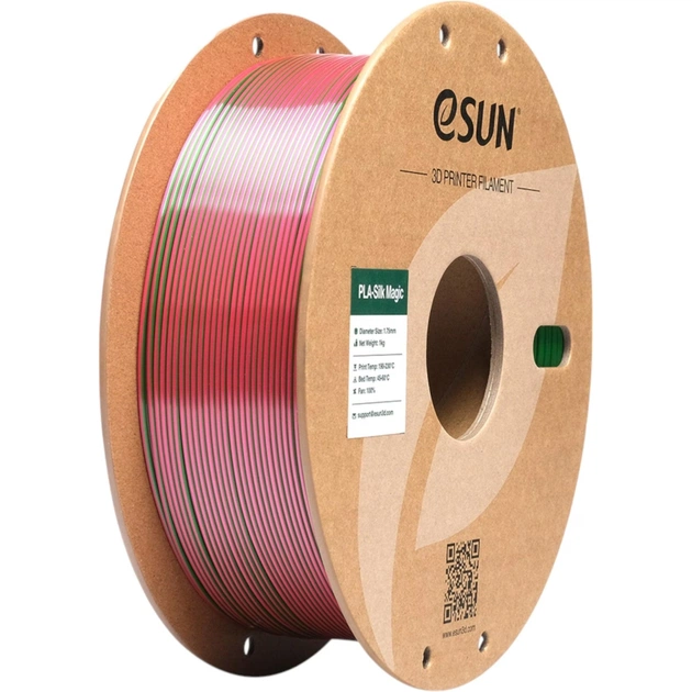 Пластик для 3D-принтера eSUN ePLA-Silk Magic 1кг, 1.75мм, Red Green (EPLA-SILKMAGIC-P175RG1) - зображення 1