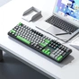 Клавіатура Aula F2088 PRO Plus 9 Green Keys KRGD Blue USB UA Black/Gray (6948391234892) - зменшене зображення 3