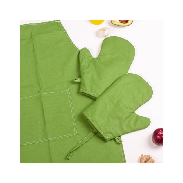 Фартух MirSon Набір 18-0130 Carolina бязь дві прихватки + дві рукавички-прихватки + фартух (2200006752738) - picture 4