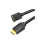 Кабель мультимедійний HDMI M to HDMI M 1.5m V2.0 4K60Hz 90° corner PVC black Vention (AARBG) - зменшене зображення 3