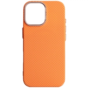 Чохол до мобільного телефона Armorstandart LikeCarbon2 SE MagCase Apple iPhone 17 Kevlar Orange Rose Gold (ARM89167) зображення 1