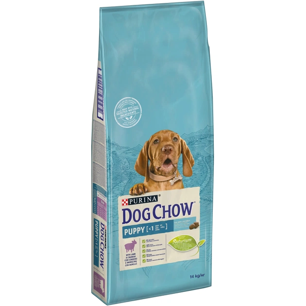 Сухой корм для собак Purina Dog Chow Puppy Lamb со вкусом ягненка 14 кг (7613034487872) - изображение 1