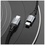 Дата кабель USB-C to USB-C 1.0m 3A nylon X102 black HOCO (6942007608787) - уменьшенное изображение 6