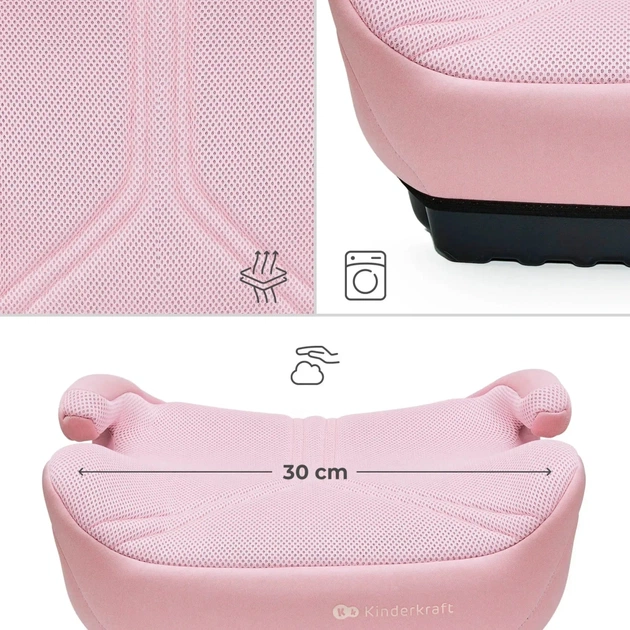 Автокрісло Kinderkraft i-Boost 2 Pro бустер Pink (KCIBOO02PNKPR00) (5902533929191) - зображення 3