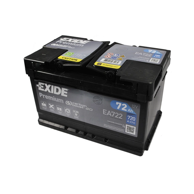 Акумулятор автомобільний EXIDE PREMIUM 72A (EA722) - picture 3