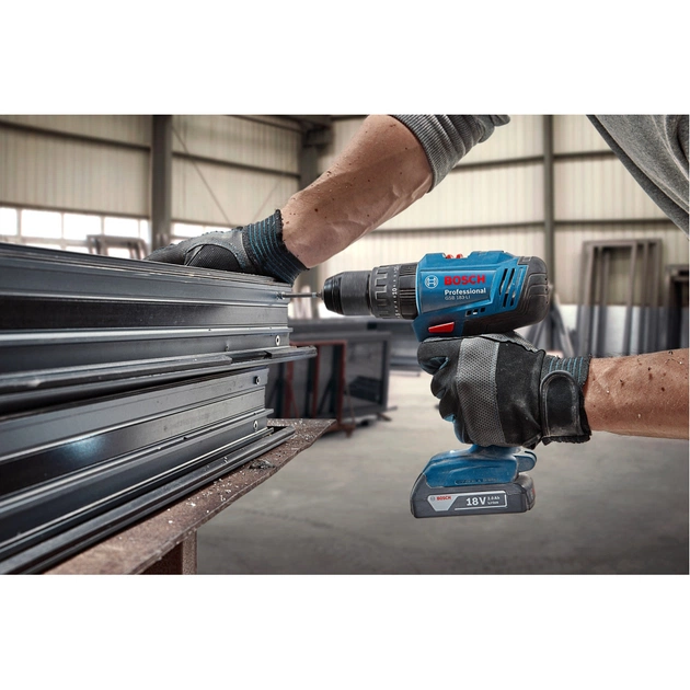 Шуруповерт Bosch GSB 183-LI 18V, 1х2Ah, 21-56 Нм, 374-1815 об/мин, кейс, 1.2 кг (0.601.9K9.101) - изображение 7