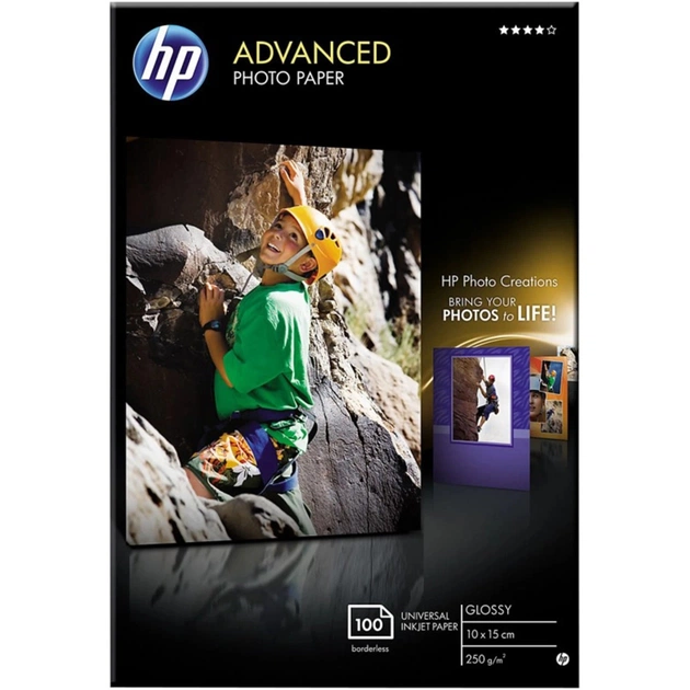 Фотопапір HP 10x15 Advanced Glossy Photo Paper (Q8692A) - зображення 1