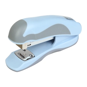 Степлер Buromax пластиковий PASTEL, 20 аркушів, (скоби №24, 26), 111 х 62 х 32 мм, блакитний (BM.4215-14) зображення 1