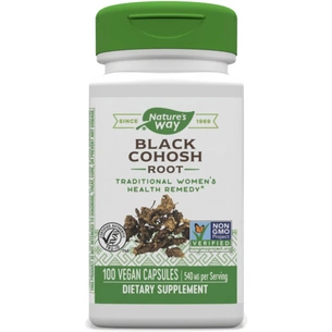 Травы Nature's Way Клопогон, 540 мг, Black Cohosh, 100 вегетарианских капсул (NWY-10500) изображение 1
