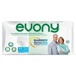 Підгузки для дорослих Evony Трусики 2 Medium 30 шт (8690536805518) зображення 1
