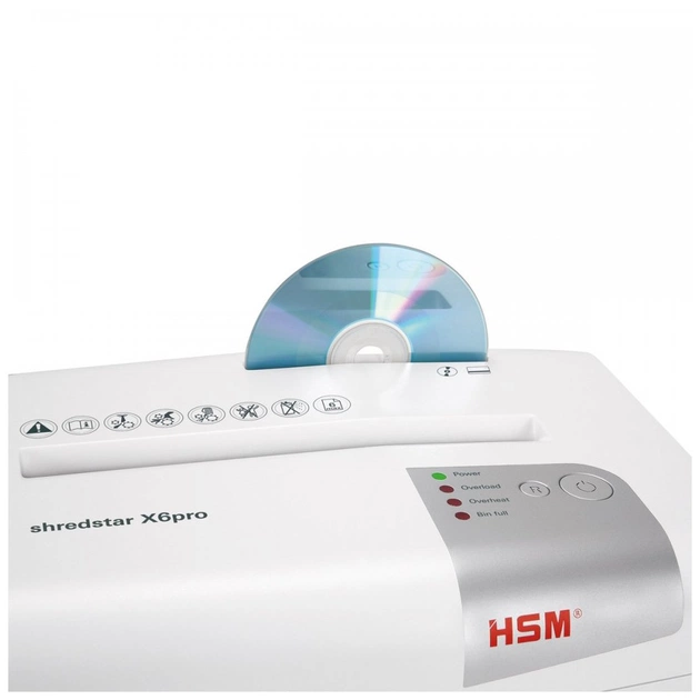 Знищувач документів HSM shredstar X6 pro (2x15) (6010956) - зображення 4
