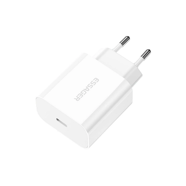 Зарядное устройство Essager USB-C PD20W white (ECTC-FJB02-P) - изображение 1