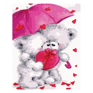 Картина по номерам Strateg Закохані ведмедики 30х40 см (SV-0019) зображення 1