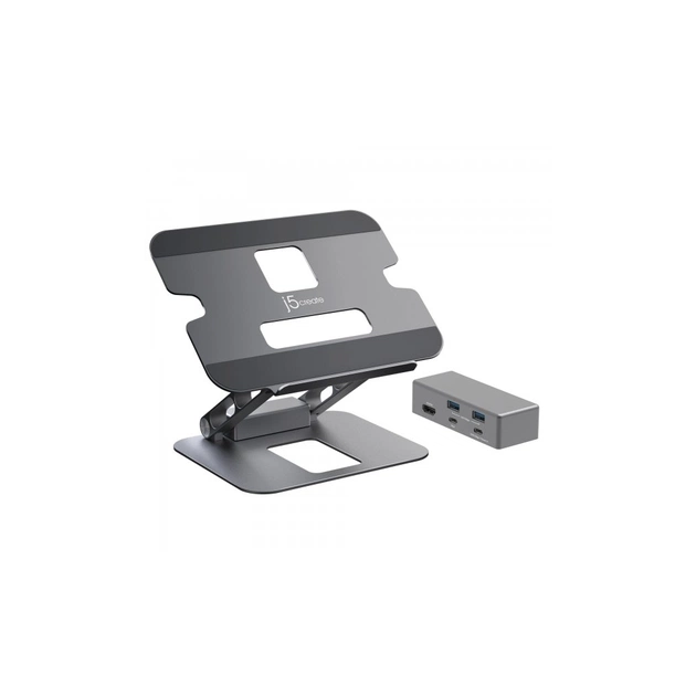 Порт-репликатор J5create Dock-Station USB-C 6-in-1 (HDMI/PD/USB-A/USB-C) (JTS327-N) - изображение 1
