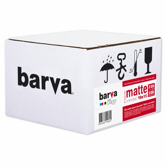 Фотопапір Barva 10x15, 230 g/m2, Original, Matte, 500c (IP-A230-083) - зображення 1