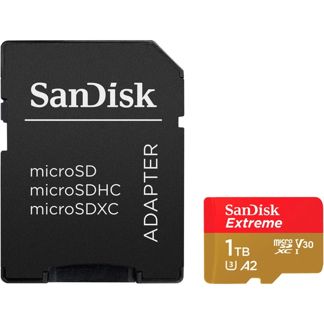 Карта пам'яті SanDisk 1TB microSD class 10 UHS-I U3 V30 Extreme (SDSQXAV-1T00-GN6MA) - picture 1