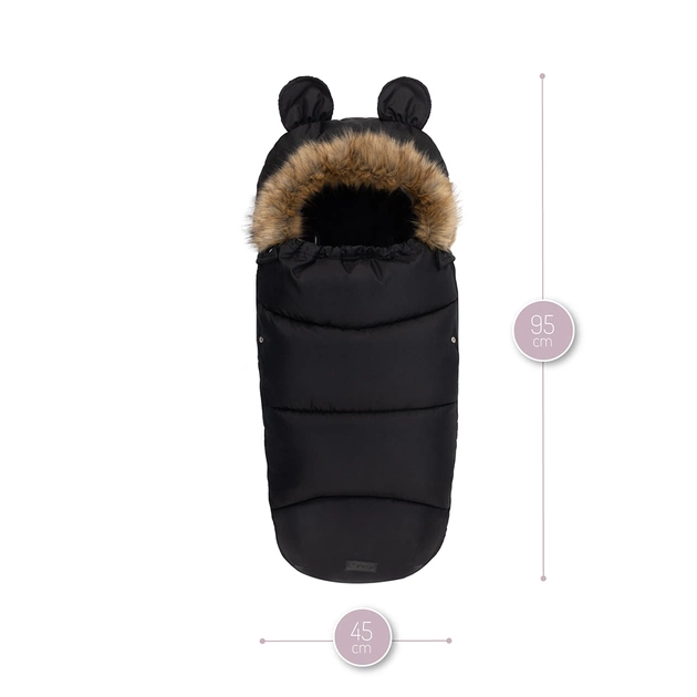 Зимовий конверт MoMi Sleeping bag black (AKCE00032) - picture 5