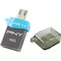 USB флеш накопичувач PNY flash 16GB Duo-Link OU3 USB 3.0/microUSB (FDI16GOTGOU3G-EF) - уменьшенное изображение 3