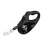 Повідок для собак WAUDOG R-leash "Джокер чорний" світловідбивна стрічка L до 50 кг 5 м чорний (8126-1027-01) - зменшене зображення 3