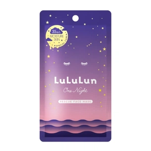 Маска для обличчя Lululun Face Mask One Night Rescue Moisture Проти сухості шкіри 1 шт. (4582305069747) зображення 1