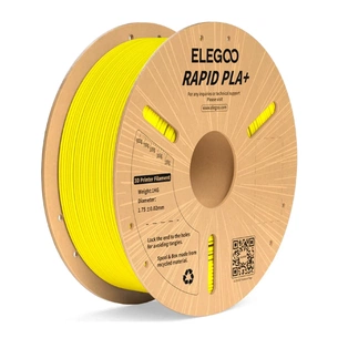 Пластик для 3D-принтера ELEGOO Rapid PLA Plus 1кг, 1.75мм, yellow (50.203.0121) зображення 1
