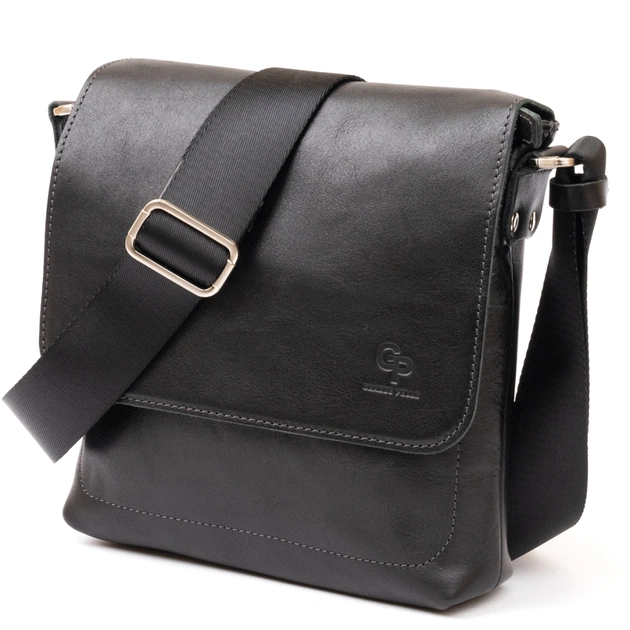 Сумка Grande Pelle У гладкій шкірі Чорна (11333) - зображення 1