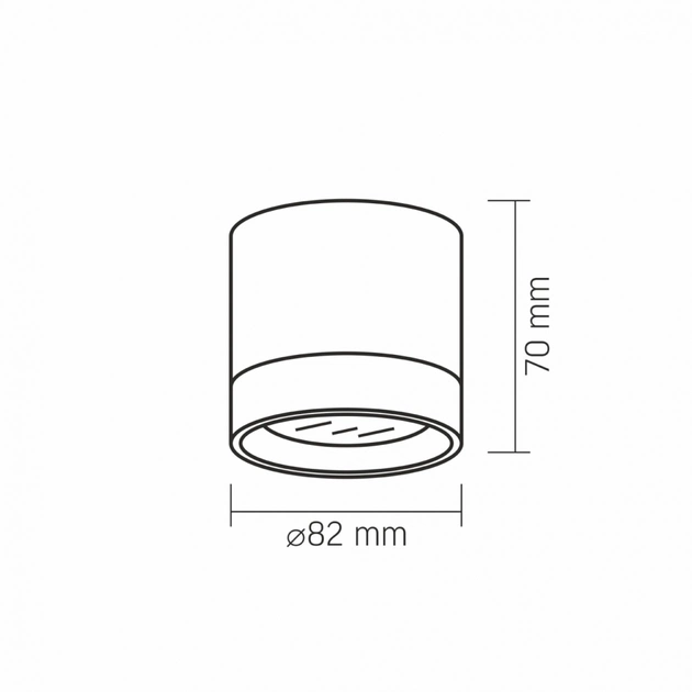 Світильник точковий Videx IP44 під лампу GX53 накладний Чорний (VL-SPF19A-B) - picture 3
