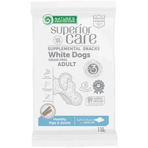 Ласощі для собак Nature's Protection Superior Care White Dogs Healthy Hips & Joints 110 г (KIKNPSC47200) зображення 1