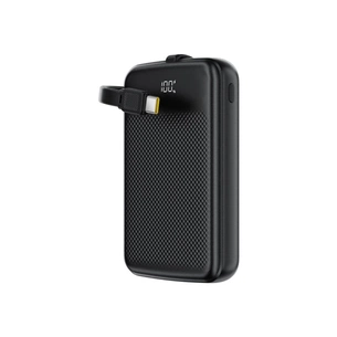 Батарея універсальна Acefast 10000mAh, 22.5W, PD, QC/3.0, build Type-C cable, M13, Black (6974316283959) зображення 1