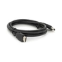 Кабель мультимедийный HDMI M to HDMI M 1.5m V1.4 black Merlion (YT-HDMI(M)/(M)HS-1.5m-5) - уменьшенное изображение 1