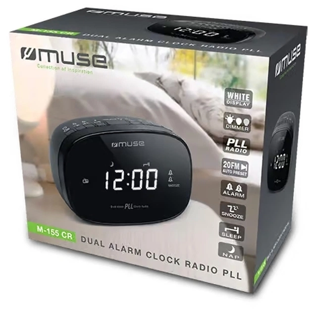 Настільний годинник Muse радіо-годинник (M-155 CR) - picture 3