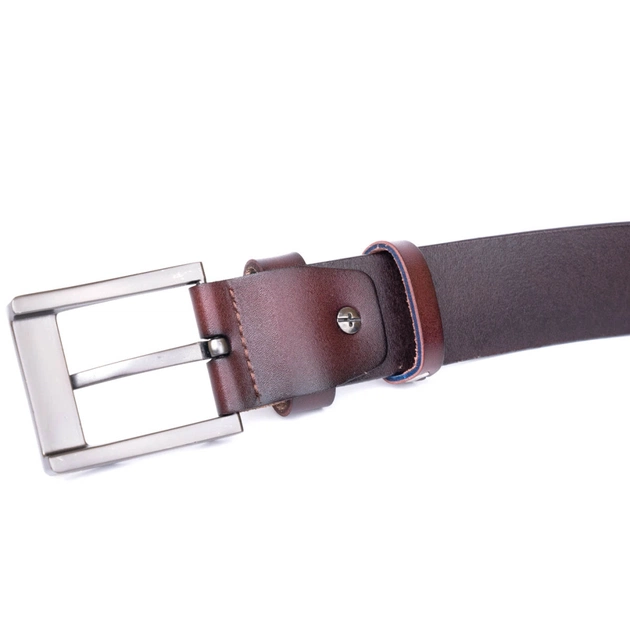 Ремінь Vintage Чоловічий з класичною пряжкою Коричневий (20357) - зображення 7