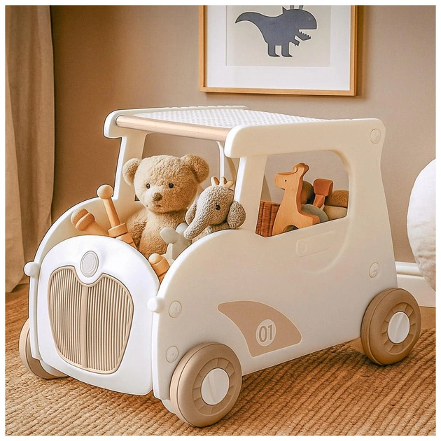 Чудомобиль Mealux Luigi Coffee Візок для іграшок (KD-D122 Coffee) - изображение 3