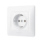 Розетка Videx BINERA 1ая із заземленням (VF-BNSK1G-W) - уменьшенное изображение 2