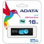 USB флеш накопичувач ADATA 16GB UV220 Black/Blue USB 2.0 (AUV220-16G-RBKBL) - зменшене зображення 3