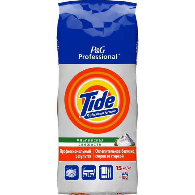 Пральний порошок Tide Professional Альпійская свіжість 15 кг (4084500897748) - изображение 1