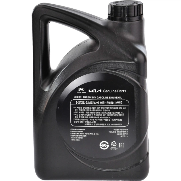 Моторна олива Mobis Hyundai/KIA Turbo SYN 5W-30 4л (0510000441) - зображення 3