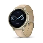 Смарт-годинник Garmin Venu 4 (41mm), Beige w/ Lunar Gold + Leather, GPS смарт-годинник (010-03013-03) - preview 1