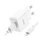 Зарядний пристрій HOCO C106A charger set(iP) White (6931474783899) - зменшене зображення 4